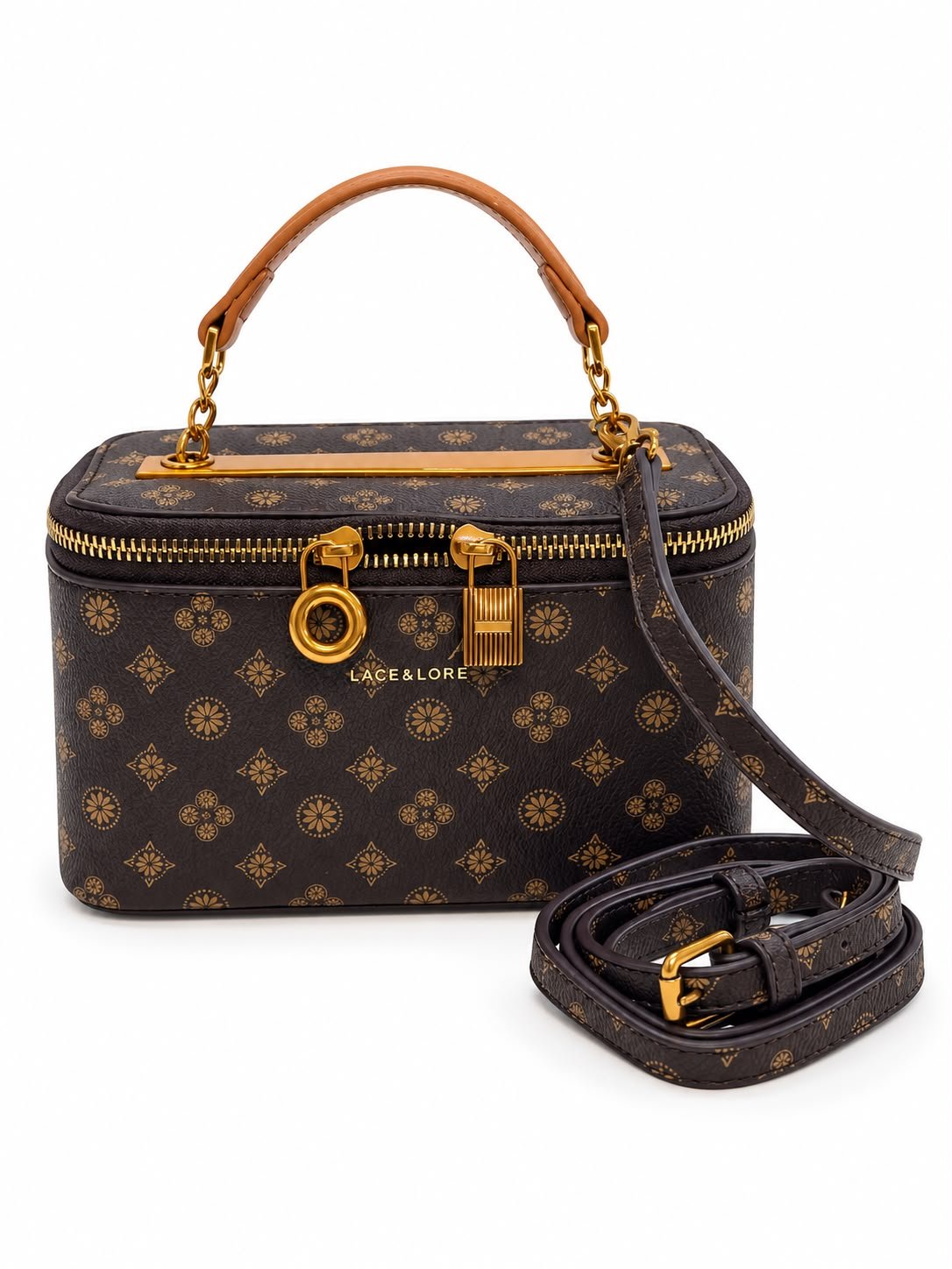 Bolsa baú com estampa Canva