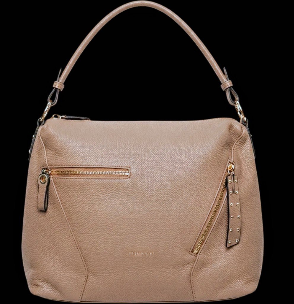 Bolsa boho com tachas