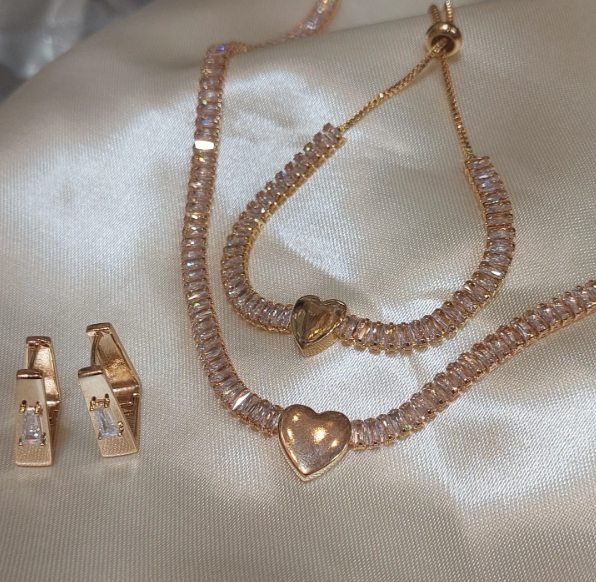 Conjunto riviera com coração