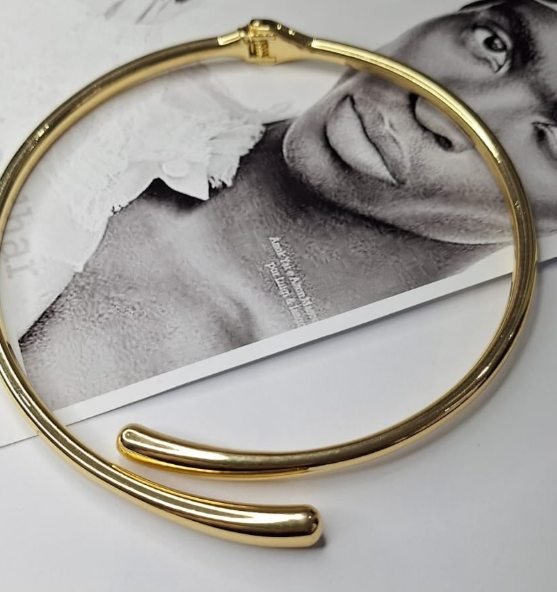 Bracelete aberto dourado